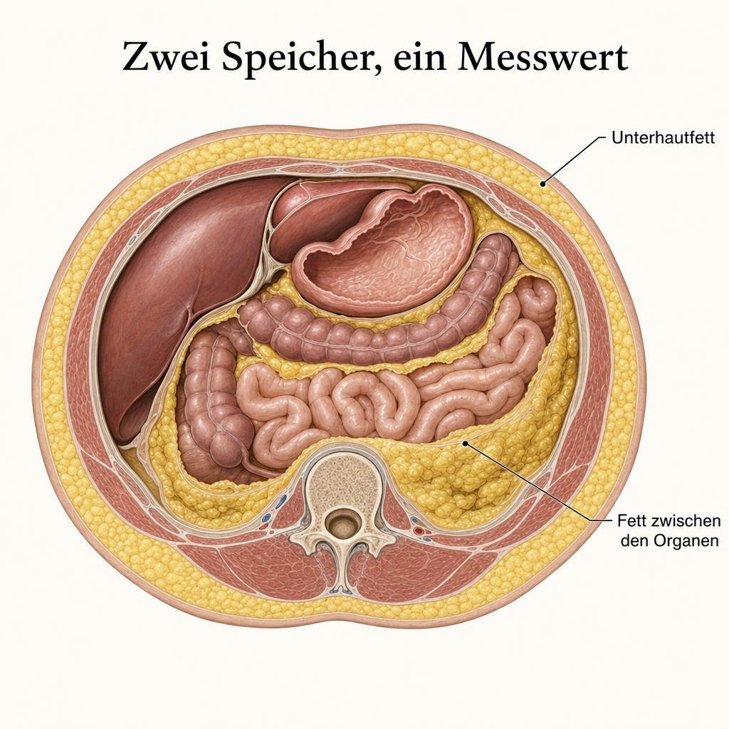 "Anatomische Illustration im Stil eines Lehrbuch-Atlas, heller Grund, natürliche Gewebefarben, keine Person im Bild, kei