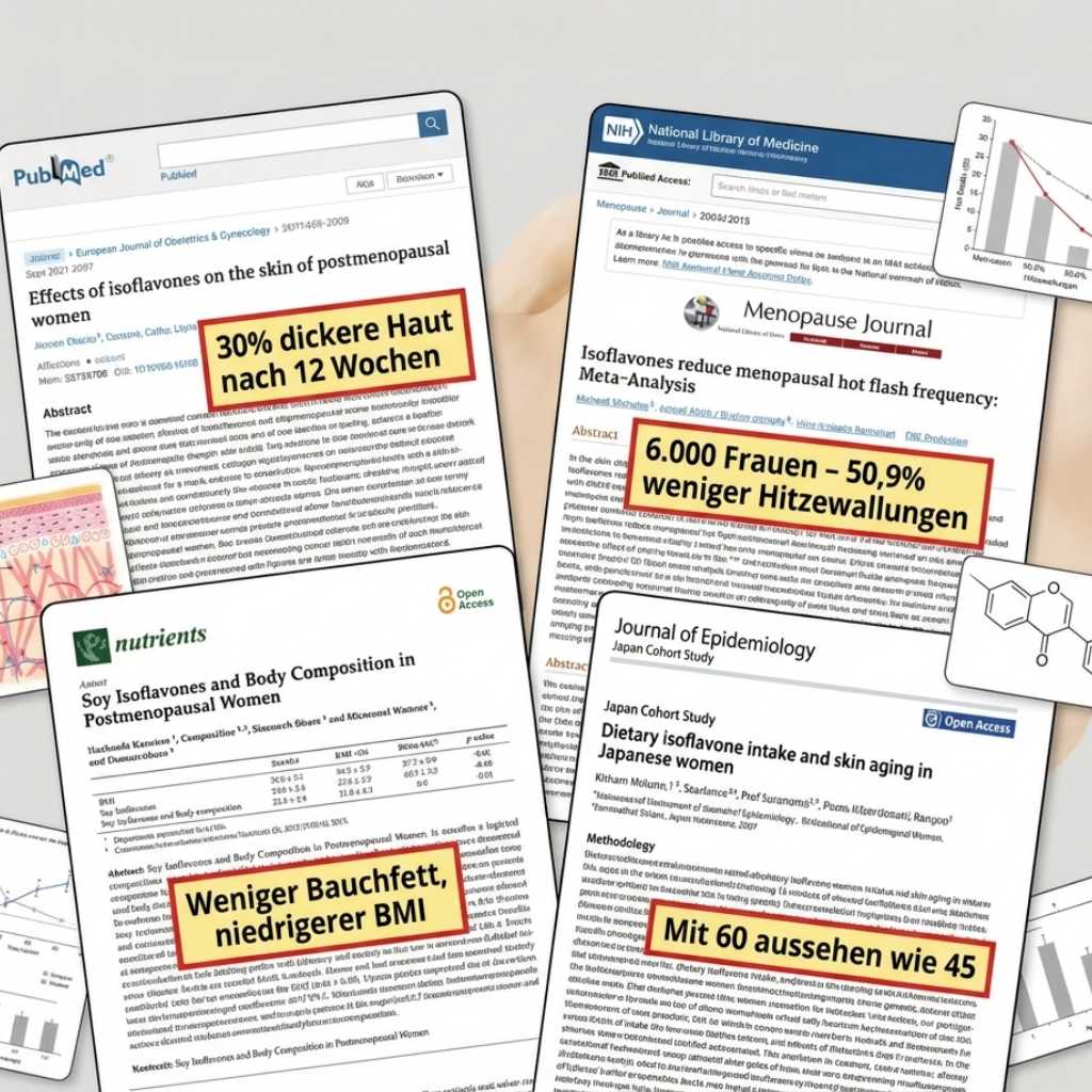 Natürliches Porträt einer Frau Mitte 50 mit gesunder, praller Haut